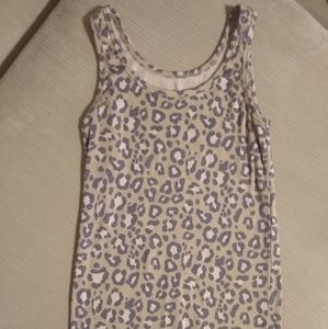 Snow leopard tank top